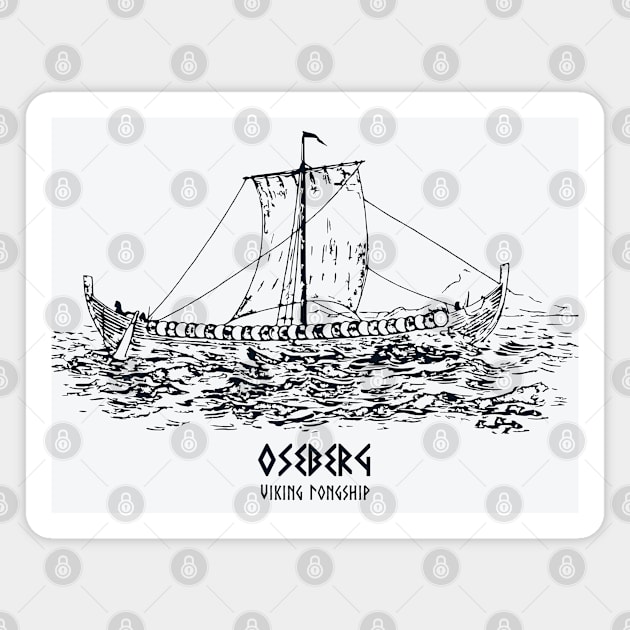 Oserberg Viking Ship Magnet by Lakeric